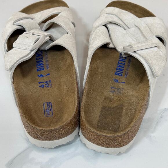 Birkenstock Sandals in White and Tan - Picture 8 of 12
